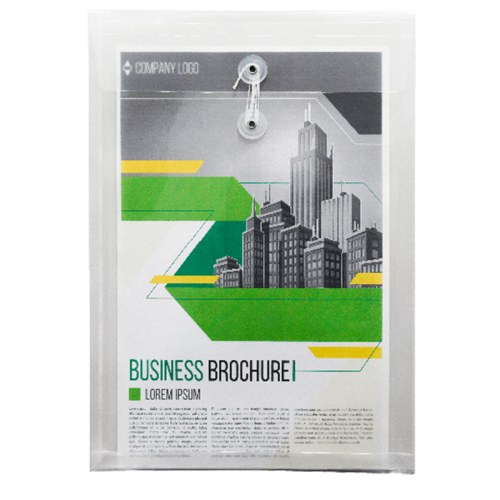 SOBRE PLÁSTICO C/HILO TOTAL OFFICE T/CARTA VERTICAL TRANSPARENTE