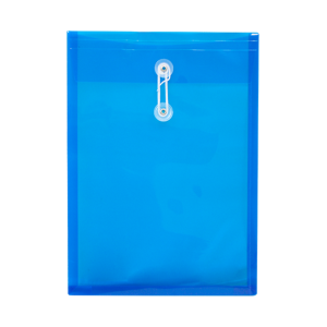 SOBRE PLÁSTICO C/HILO TOTAL OFFICE T/CARTA VERTICAL AZUL