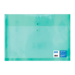 SOBRE PLÁSTICO C/HILO TOTAL OFFICE T/OFICIO HORIZONTAL VERDE