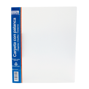 CARPETA C/PALANCA TOTAL OFFICE T/CARTA TRANSPARENTE
