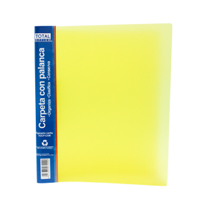 CARPETA C/PALANCA TOTAL OFFICE T/CARTA AMARILLO