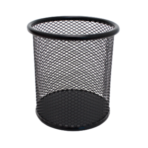 PORTA LAPICES TOTAL OFFICE MALLA METALICA NEGRO TOPLM-01