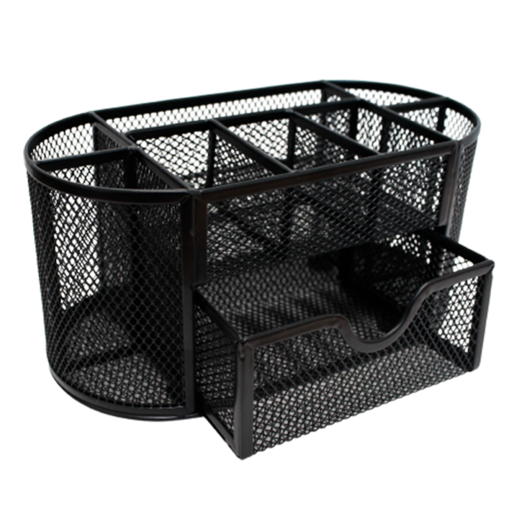 ORGANIZADOR TOTAL OFFICE MALLA METALICA 9 SECCIONES NEGRO TOOM-02