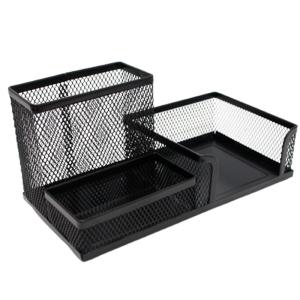 ORGANIZADOR TOTAL OFFICE MALLA METALICA 3 SECCIONES NEGRO TOOM-03