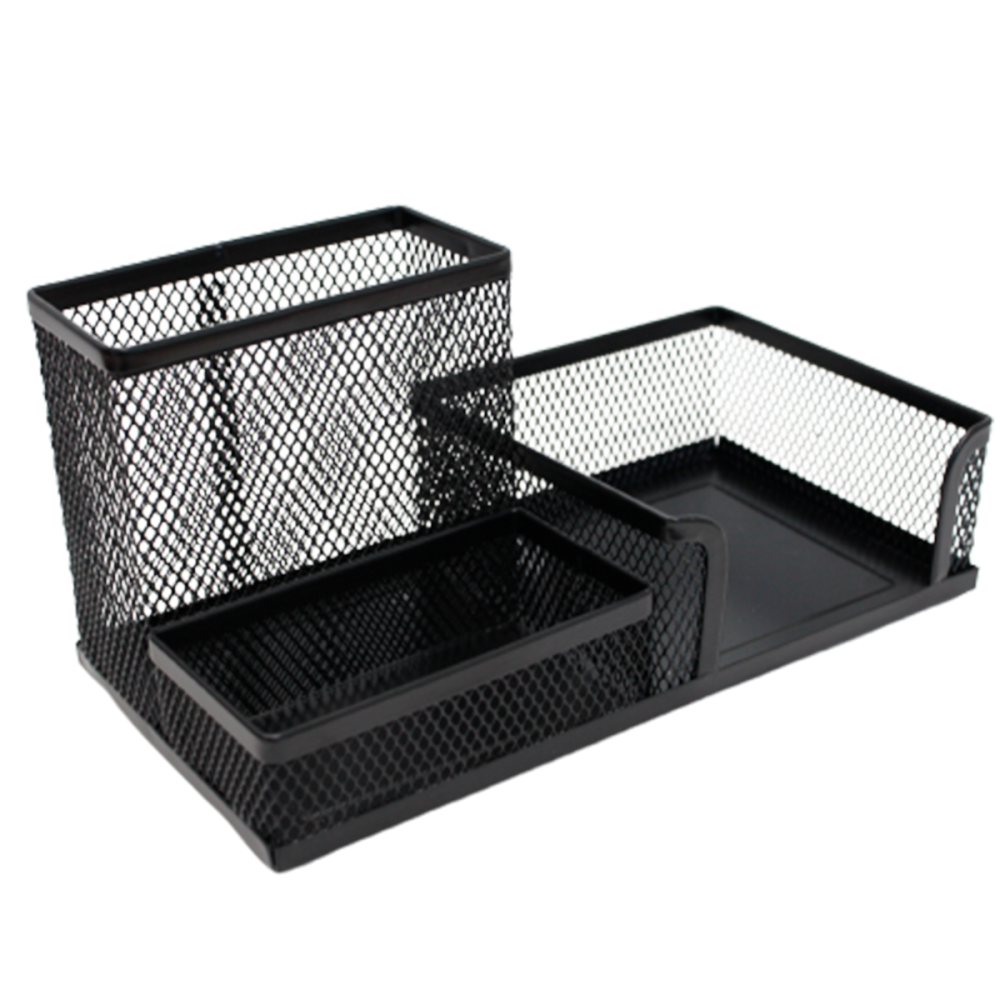 ORGANIZADOR TOTAL OFFICE MALLA METALICA 3 SECCIONES NEGRO TOOM-03