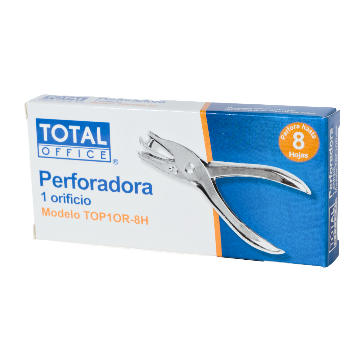 PERFORADORA 1 ORIFICIO 8 HOJAS TOTAL OFFICE TOP1OR-8H - Imagen 3