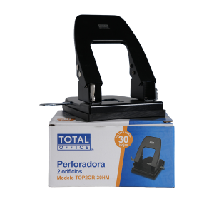 PERFORADORA 2 ORIFICIOS 30 HOJAS TOTAL OFFICE TOP2OR-30H